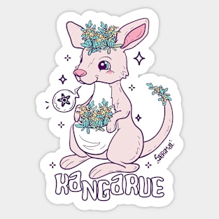 Rue Roo Kangarue pun Sticker